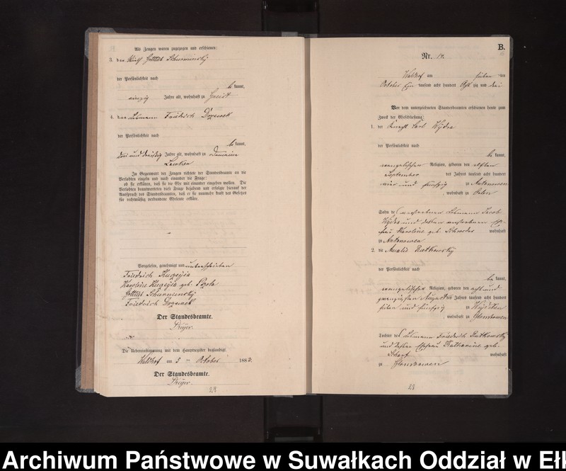 image.from.unit.number "Heiraths-Neben-Register des Königlichen Preussischen Standes-Amtes Orlen Kreis Loetzen"