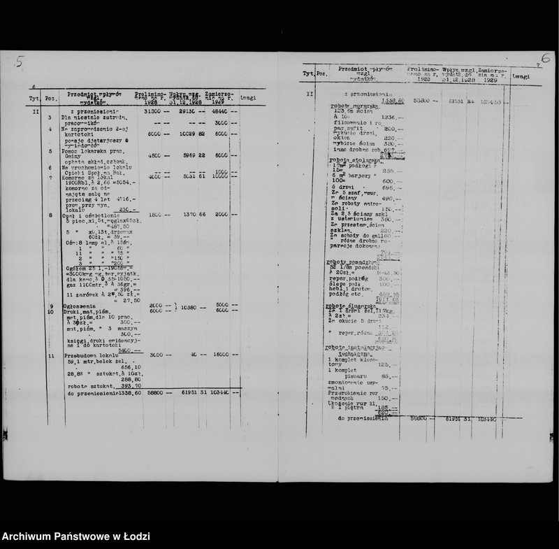 Obraz 6 z jednostki "Zamierzenia skarbowe na rok 1929"