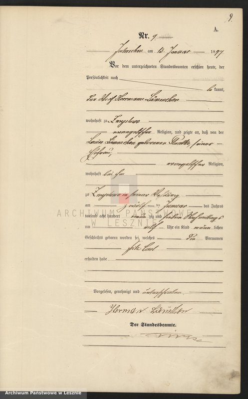 Obraz 12 z jednostki "[Księga urodzeń]"