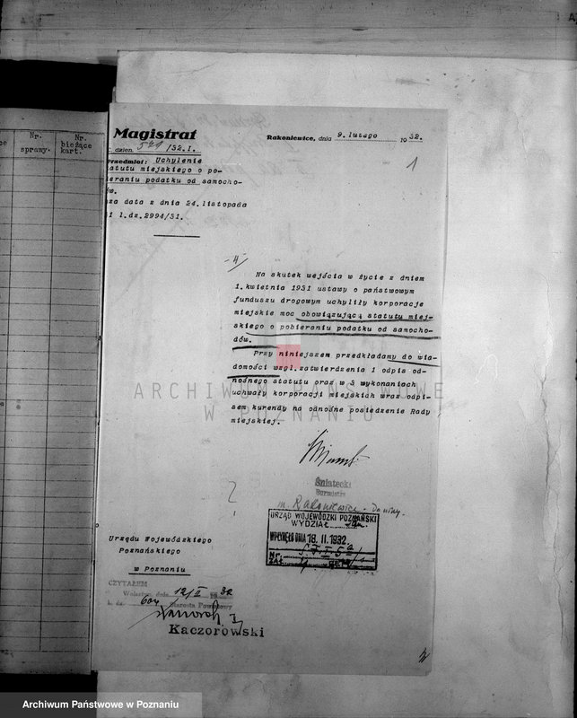 Obraz 5 z jednostki "Daniny Komunalne miasta Rakoniewice"