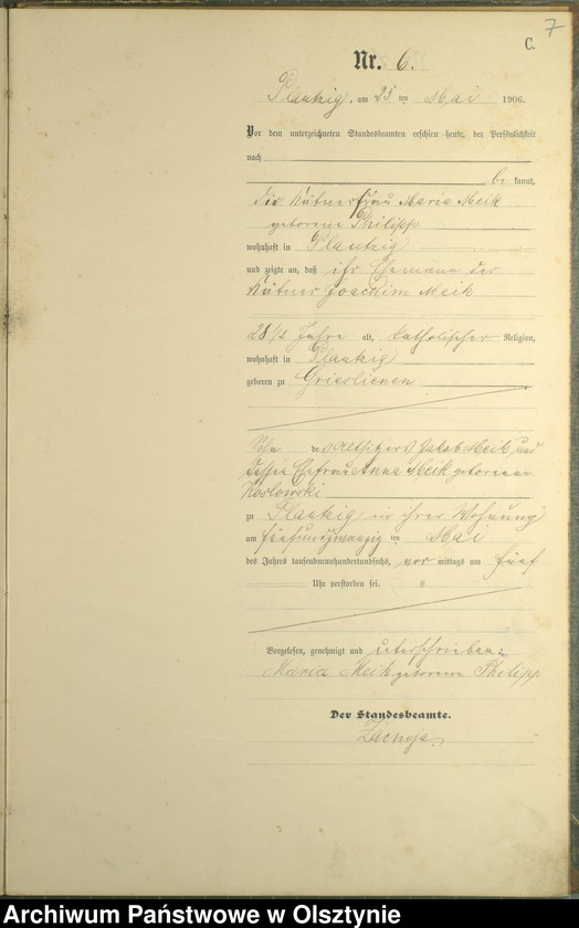 image.from.unit.number "Sterbe-Haupt-Register Nr 1 - 22"