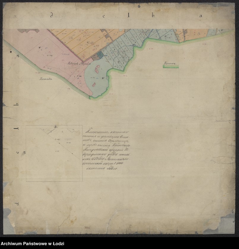 Obraz 5 z jednostki "Планшетъ казеннаго селенiя Руда Петроковской губернiи Новорадомскаго уѣзда"