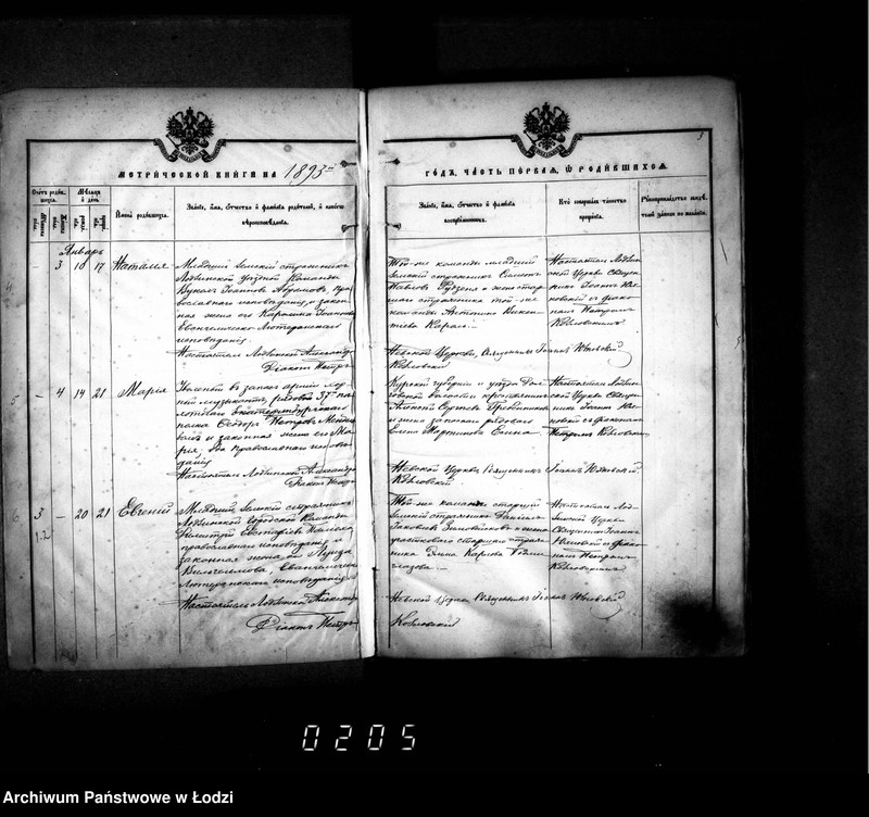 Obraz 7 z jednostki "Księga metrykalna aktów urodzeń, małżeństw i zgonów"