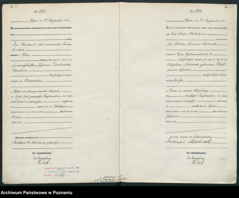 Obraz 11 z jednostki "Księga miejscowa urodzeń tom V-VI [Rejestr główny urodzeń]"