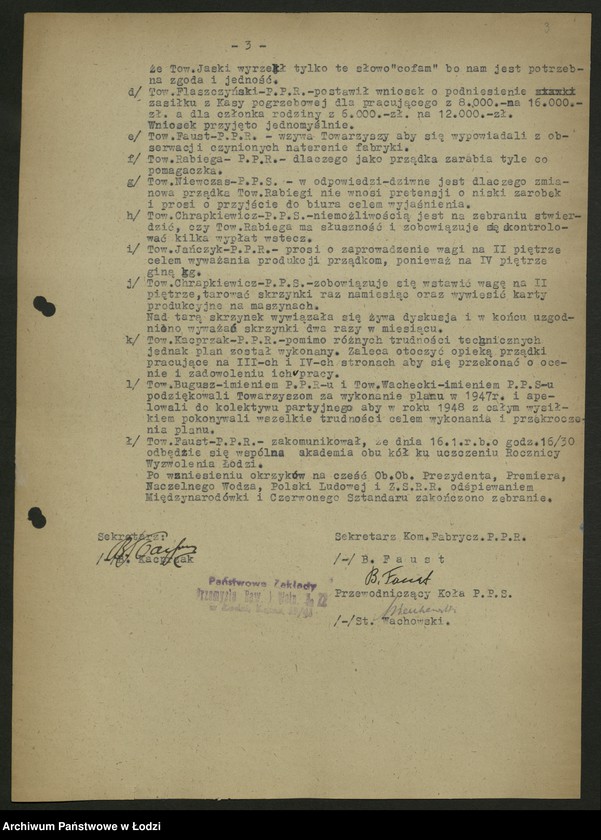 Obraz 4 z jednostki "Protokoły kół PPR z różnych zakładów"