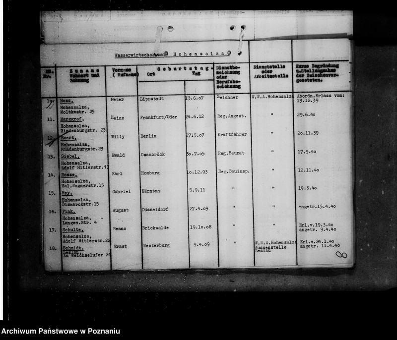 Obraz 12 z jednostki "Kriegsverdienst - Auszeichnungen- Vorschläge der Wasserwirtschaftsverwaltung"