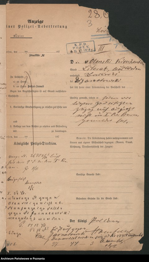 Obraz 6 z jednostki "A. betr. Dr W. M. von Olendzki"