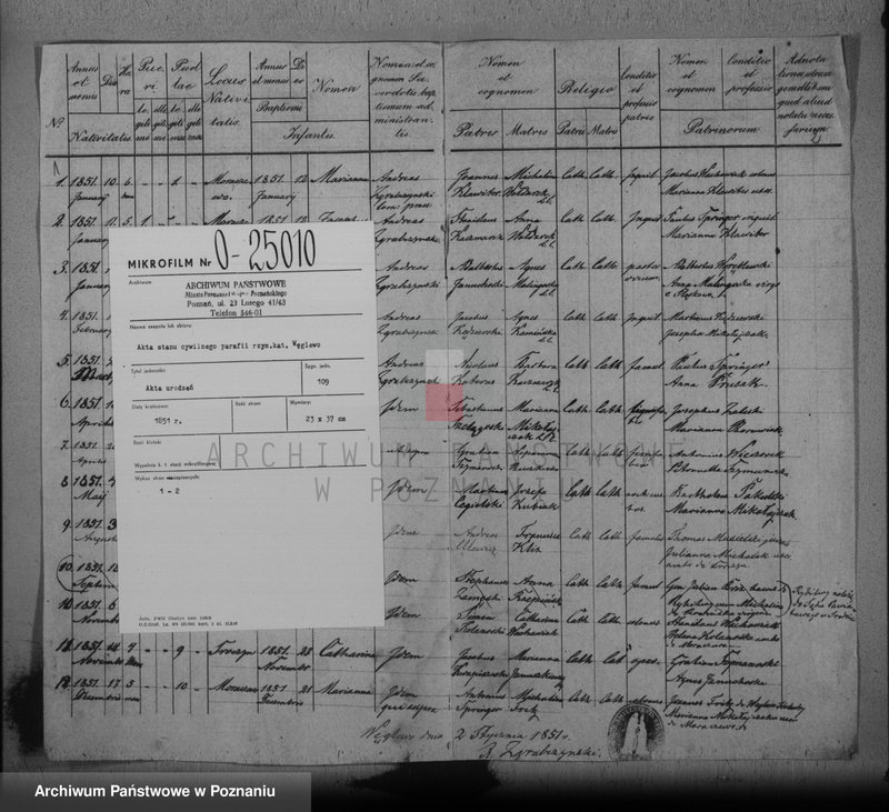 Obraz 3 z jednostki "Liber baptisatorum"