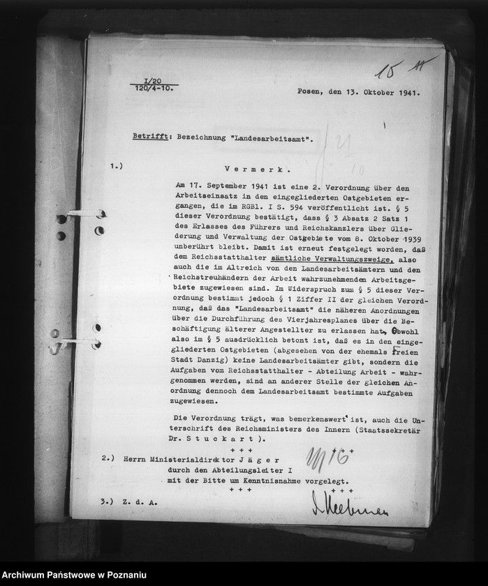 Obraz 19 z jednostki "Aufbau und Zuständigkeit der verschiedenen Verwaltungszweige. Arbeit"