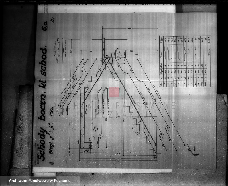 Obraz 10 z jednostki "Rysunki konstrukcyjne do obliczenia statycznego konstrukcji i żelbetonowych przy przebudowie budynku administracyjnego fabryki maszyn H. Cegielski S. A. Poznań Oddział w Rzeszowie"