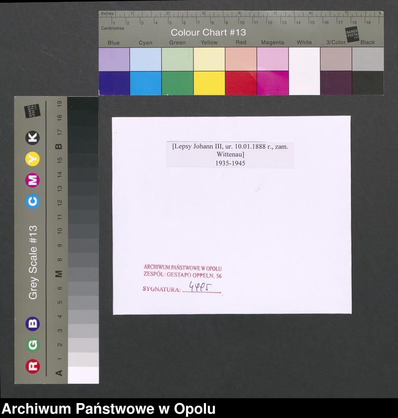 Obraz 2 z jednostki "[Lepsy Johann III, ur. 10.01.1888 r., zam. Wittenau]"