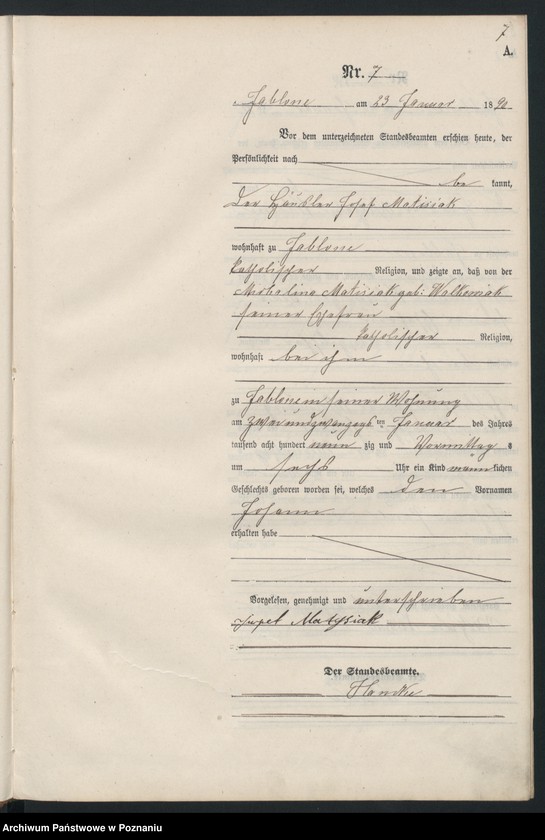 Obraz 10 z jednostki "Księga urodzeń"
