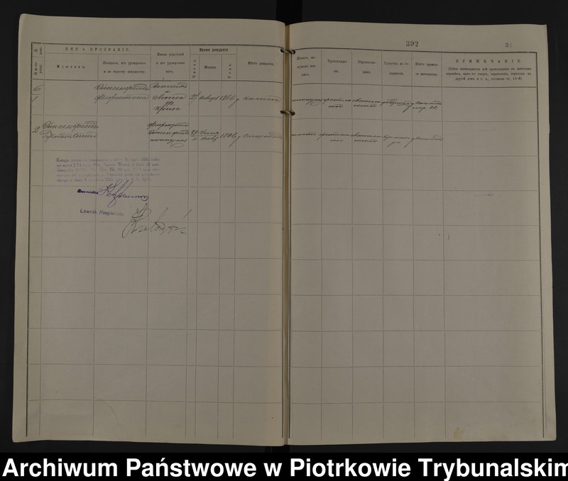 image.from.unit.number "[Księga ludności stałej wsi: Olsztyn, Lipy, Kempfinówka gminy Bełchatówek powiatu piotrkowskiego guberni piotrkowskiej]"