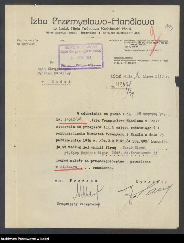 Obraz 15 z jednostki "Kiwa Herszek Eiger – sprzedaż artykułów technicznych"
