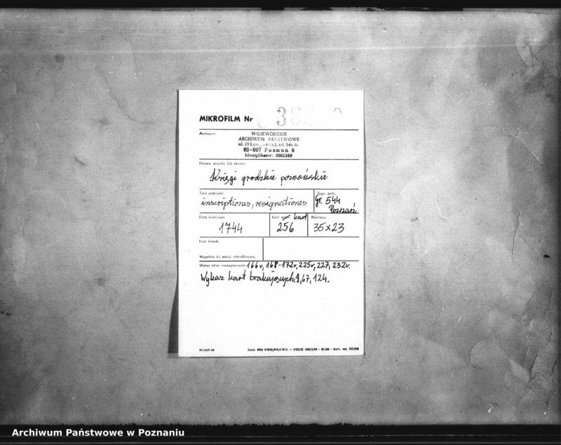 Obraz 2 z jednostki "Inscriptiones, resignationes [protocollon]"