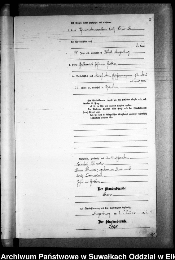 image.from.unit.number "Heirats-Neben-Register des Preussischen Standes-Amtes Gr. Strengeln Kreis Angerburg"