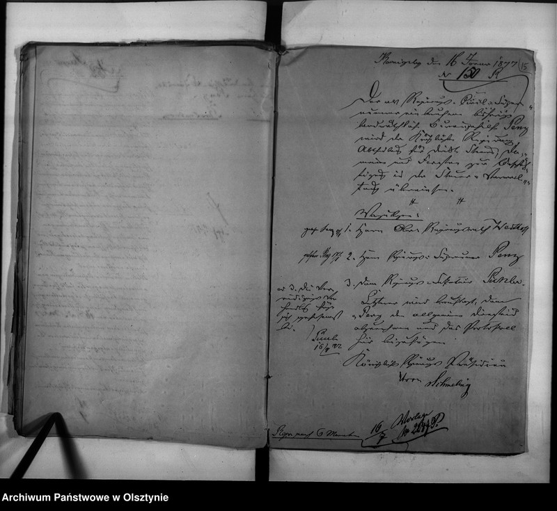 image.from.unit.number "Regierungs-Hauptkassen-Assistent den Penz [Richard] 1. Juli 1893 Reg.[ierungs] Hauptkassen-Buchhalter Rechnungsrat"
