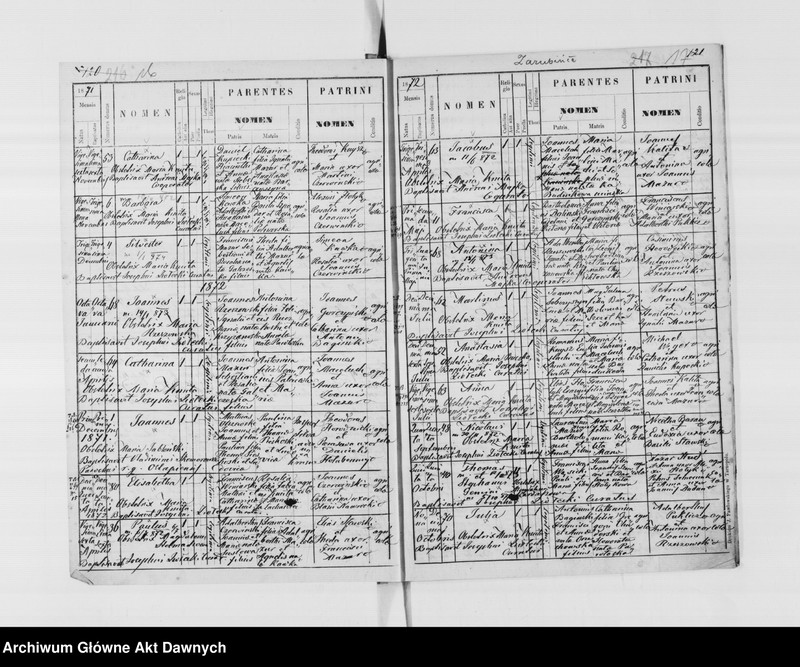 image.from.unit.number "Parafia: Ostapie (Grzymałów)*. Dekanat: Skałat. Księga metrykalna urodzeń tylko dla wsi Zarubińce. Tom I."