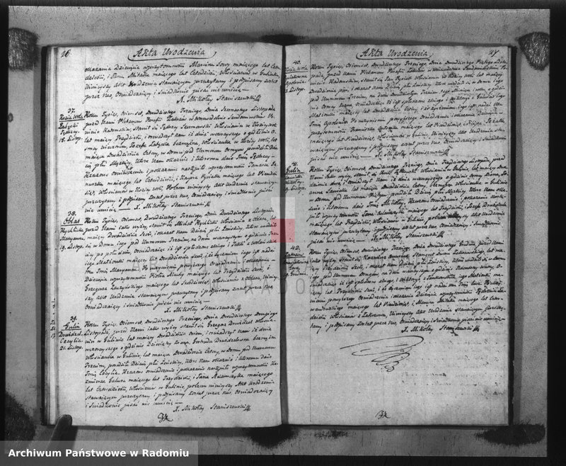image.from.unit.number "Akta Stanu Cywilnego Parafii Zakrzów Małżeństw, Urodzeń i Zejścia na Rok 1823"