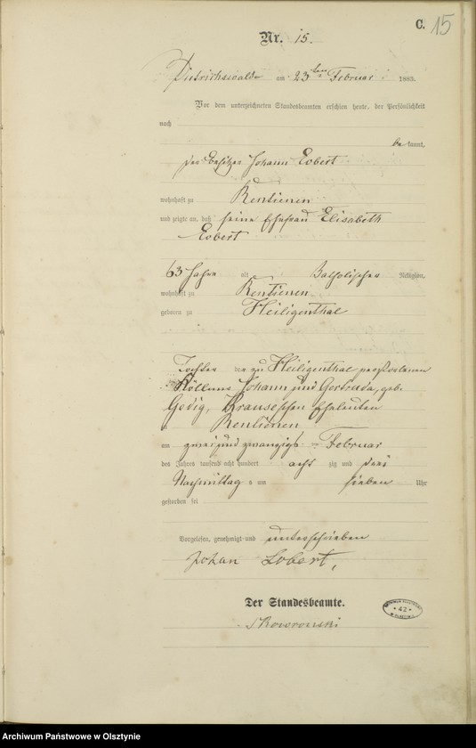 image.from.unit.number "Sterbe-Haupt-Register Nr 1 - 48"