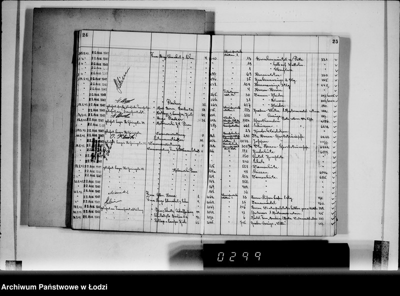Obraz 17 z jednostki "Textil-Lagerverwaltung Getto [Książka magazynowa towarów wychodzących z Getta]"
