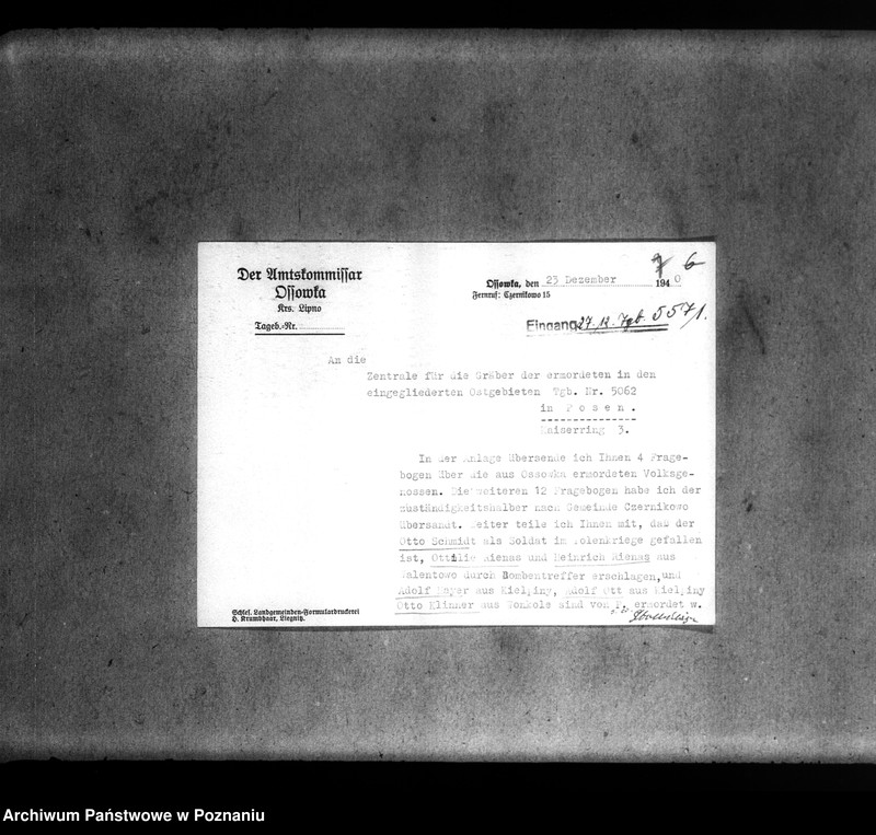 Obraz 11 z jednostki "Amtliche Meldungen Kreis Lipno"