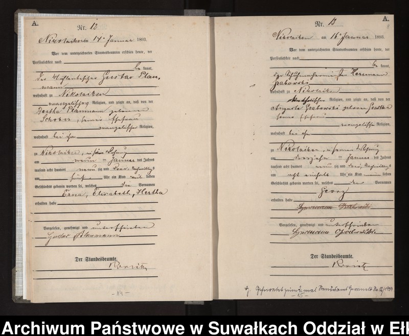 image.from.unit.number "Geburts-Haupt-Register des Königlichen Preussischen Standes-Amtes Nikolaiken Kreis Sensburg"