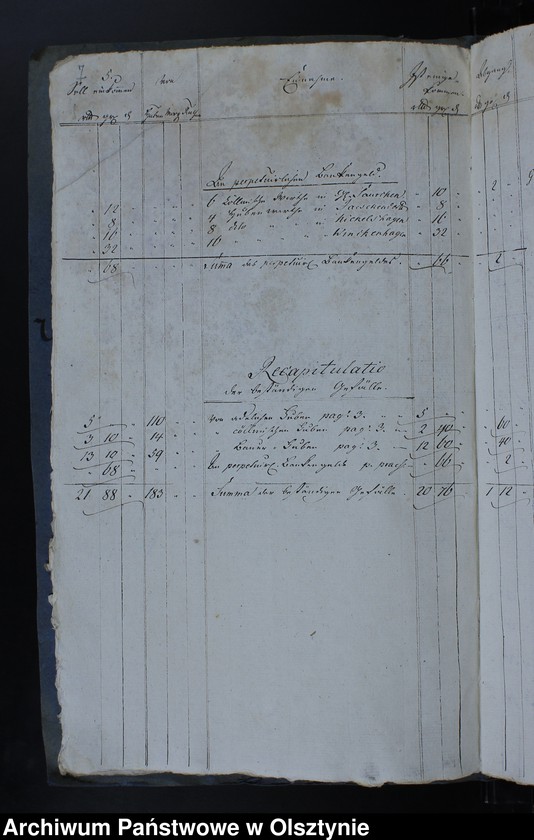 image.from.unit.number "Jahr Rechnung aller Einnahme und Ausgabe der Jäskendorffschen Kirche"