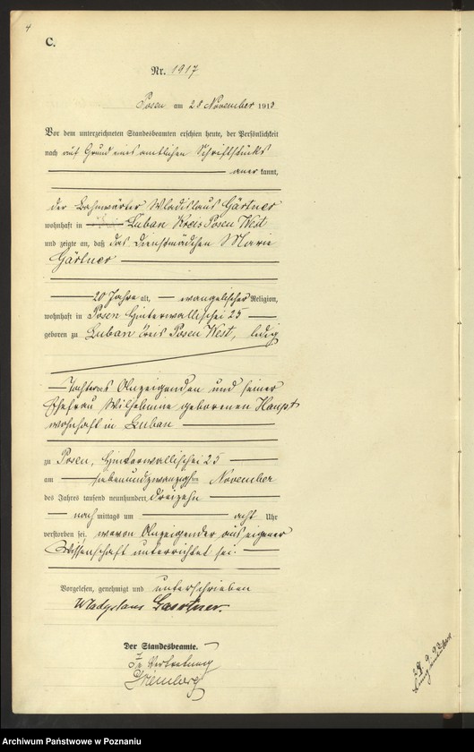 Obraz 6 z jednostki "Księga miejscowa zgonów tom V [Rejestr główny zgonów]"