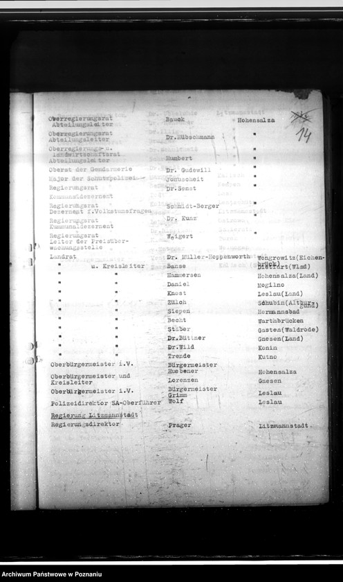 Obraz 19 z jednostki "Einladungsliste (na uroczystości państwowe itp.)"