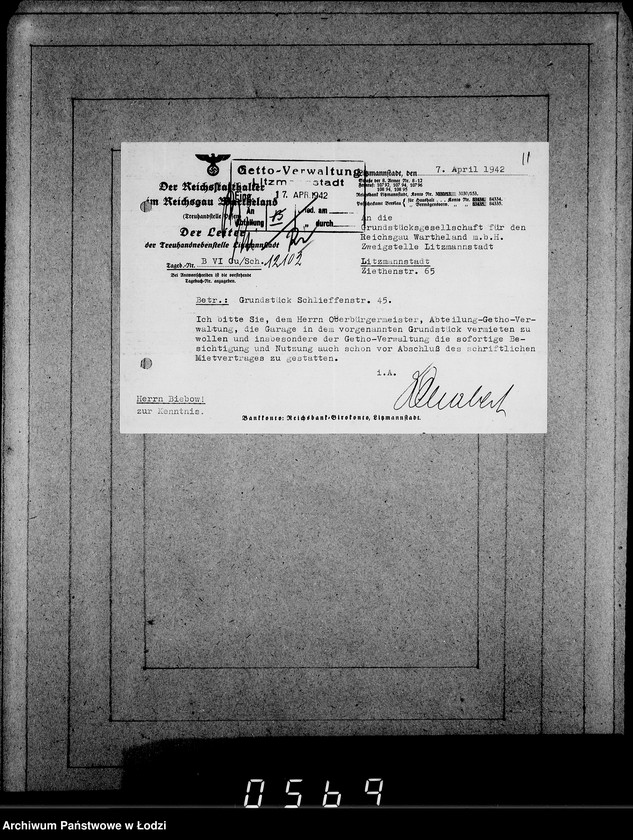 Obraz 15 z jednostki "Korrespondenz mit den Abteilungen im Hause"