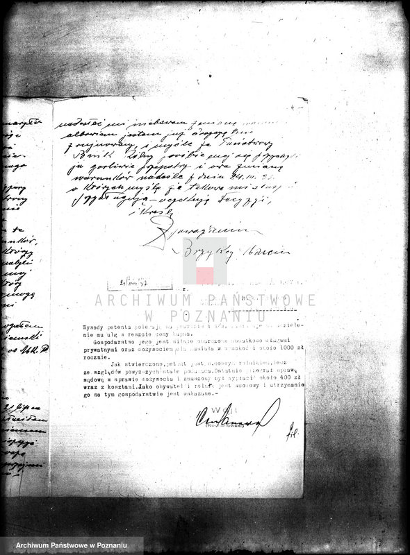 Obraz 9 z jednostki "/Podania rolników o ulgi w spłacie należności Funduszu Obrotowego Funduszu Obrotowego Reformy Rolnej z terenu powiatu wyrzyskiego"