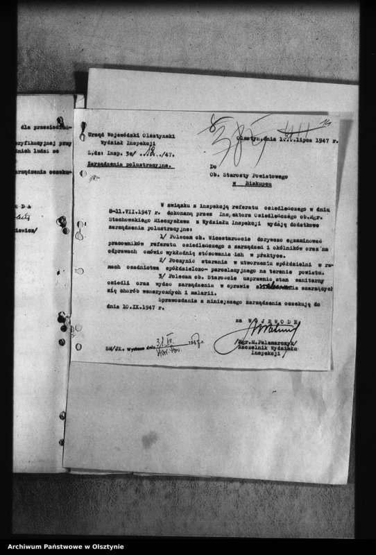 image.from.unit.number "Protokoły i zarządzenia polustracyjne insp. Zespoł"