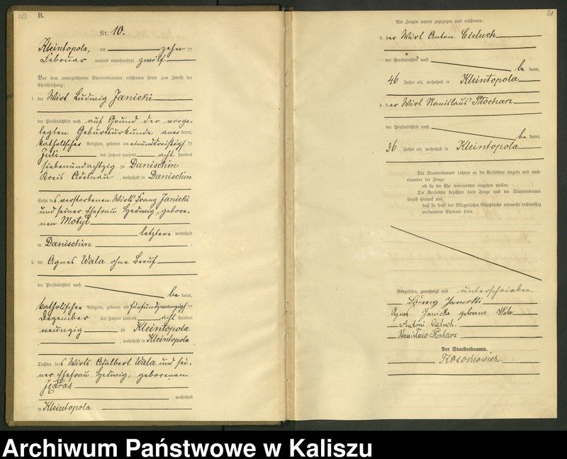 Obraz 13 z jednostki "[Księga małżeństw]"