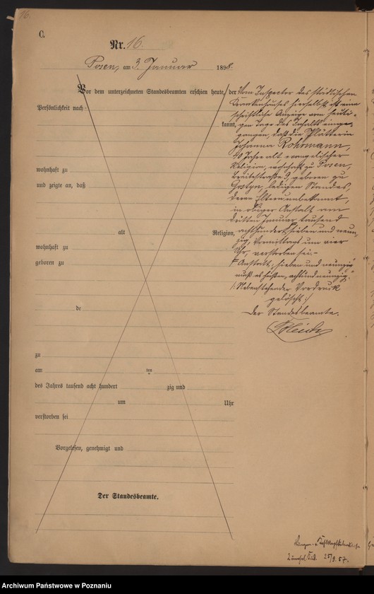 Obraz 19 z jednostki "Księga zgonów t. I"