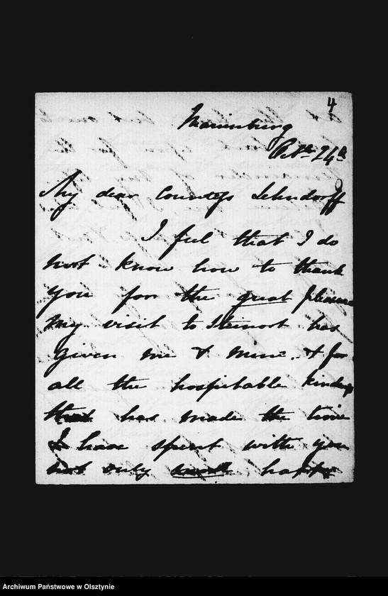 image.from.unit.number "/Margaret Child, Florence Compton, Georgina Vesly aus Abbey Leix- Ireland, Alice E. Pocklington, Constance de Tracy Gould u. a. Kusinen mit Fragmenten ohne Unterschrift an Anna Gfin Lehndorff geb. Hahn/"