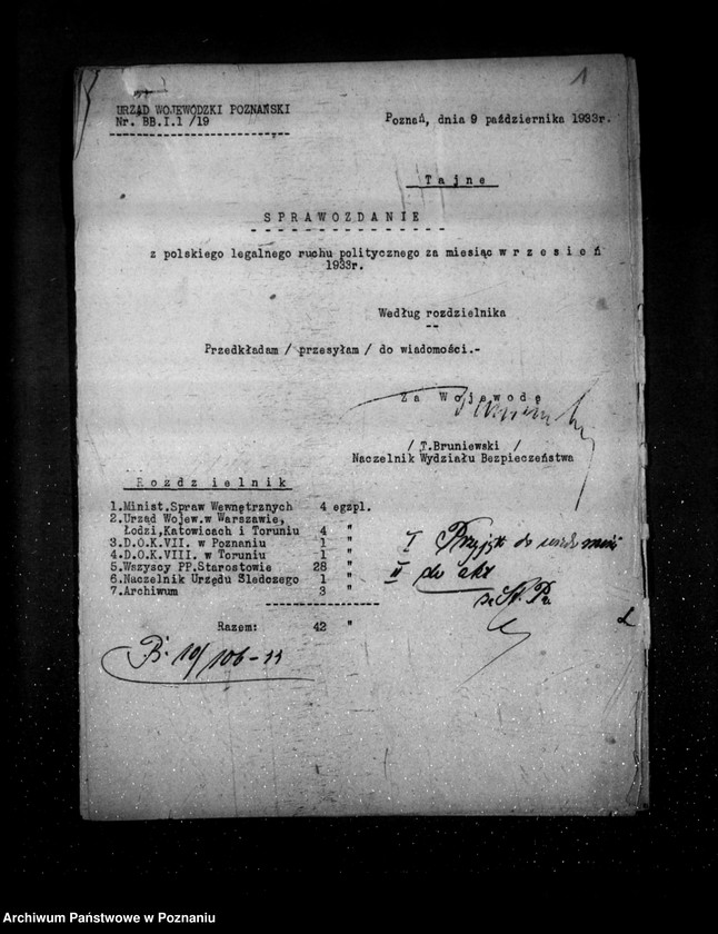 Obraz 5 z jednostki "Sprawozdanie miesięczne sytuacyjne z legalnego ruchu politycznego za miesiące wrzesień-grudzień 1933 r."