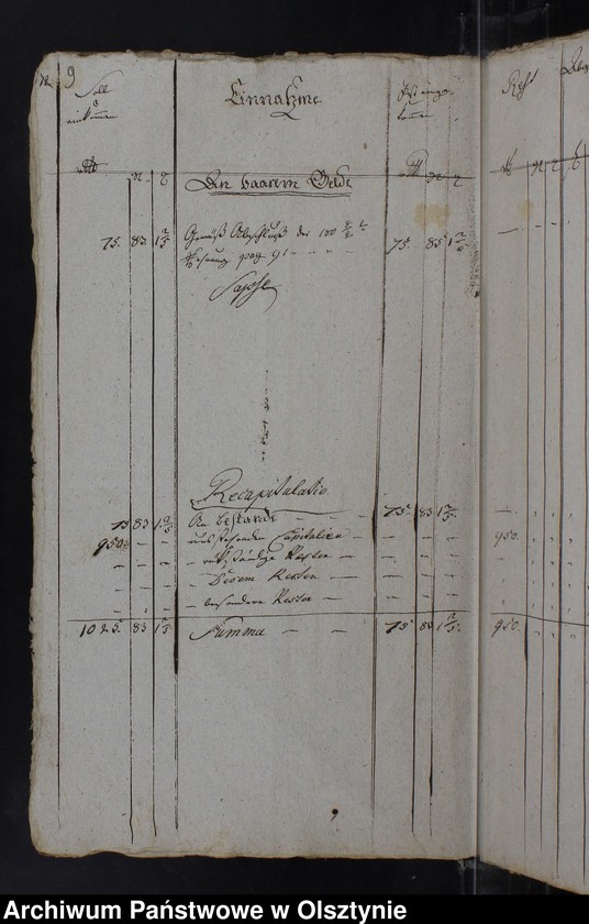 image.from.unit.number "Jahr Kirchen Rechnung der Silberbachschen Kirche aller Einnahme und Ausgabe wie auch Bau-Rechnung"
