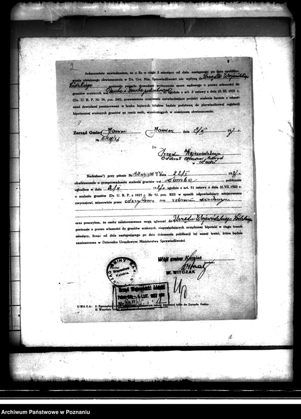 image.from.unit.number "Regulacja hipoteczna scalonych gruntów we wsi Dembe powiatu kaliskiego"