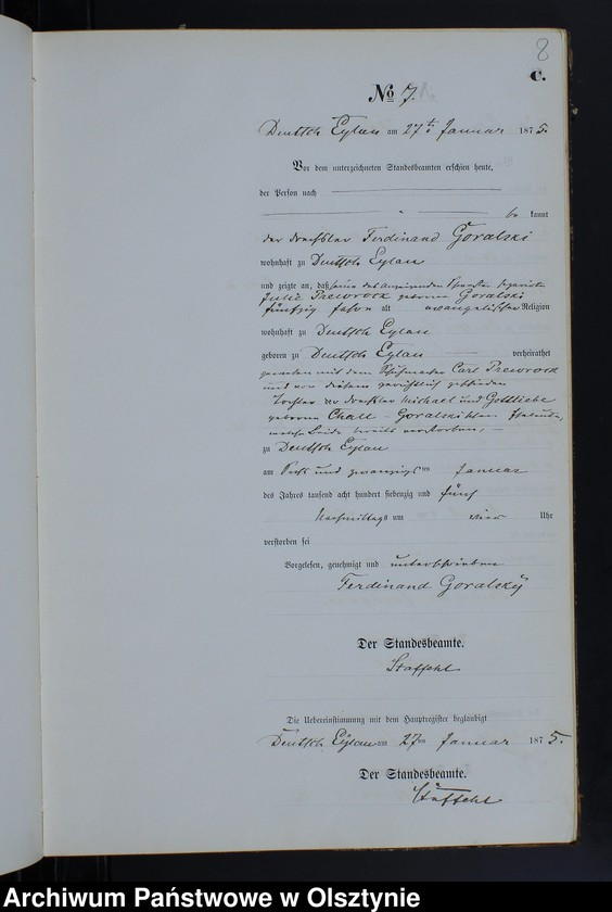 image.from.unit.number "Sterbe-Neben-Register Nr 1 - 126"