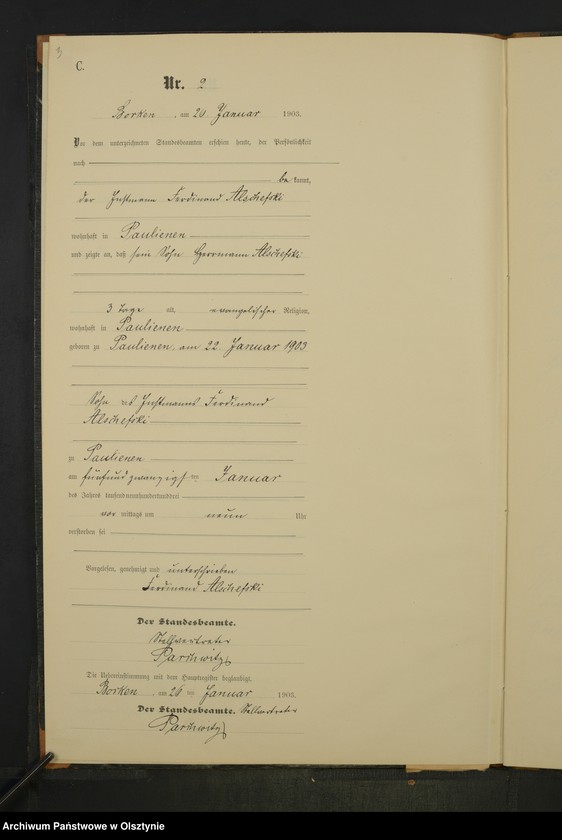 image.from.unit.number "Sterbe-Neben-Register Nr 1 - 25"