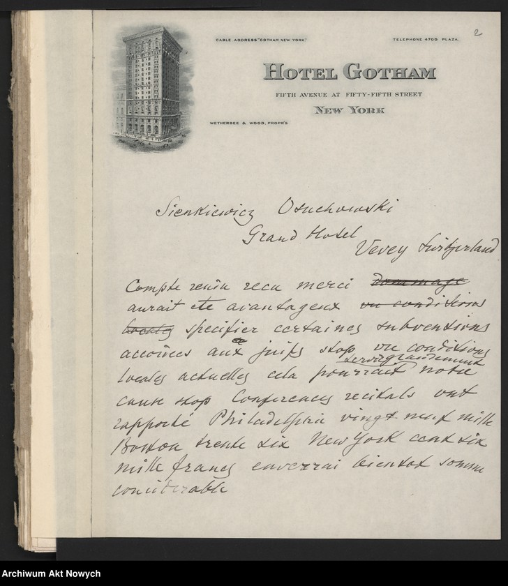 image.from.unit.number "Comité Général de Secours pour les Vctimes de la Guerre en Pologne. Apele oraz korespondencja I. J. Paderewskiego"