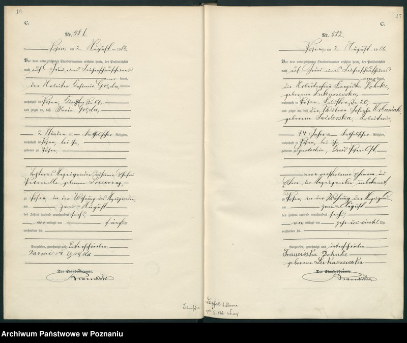 Obraz 11 z jednostki "Księga miejscowa zgonów"