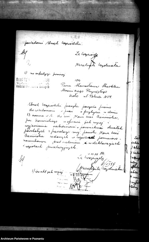 Obraz 5 z jednostki "Postępowanie techniczne przy parcelacji majątku Nowa-Wieś Cienińska"