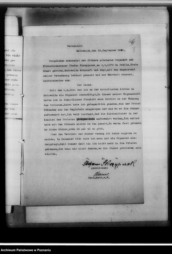 image.from.unit.number "[Korespondencja w sprawie zaginionych ksiąg kościelnych parafii katolickiej Rynarzewo powiat szubiński, województwo bydgoskie]"