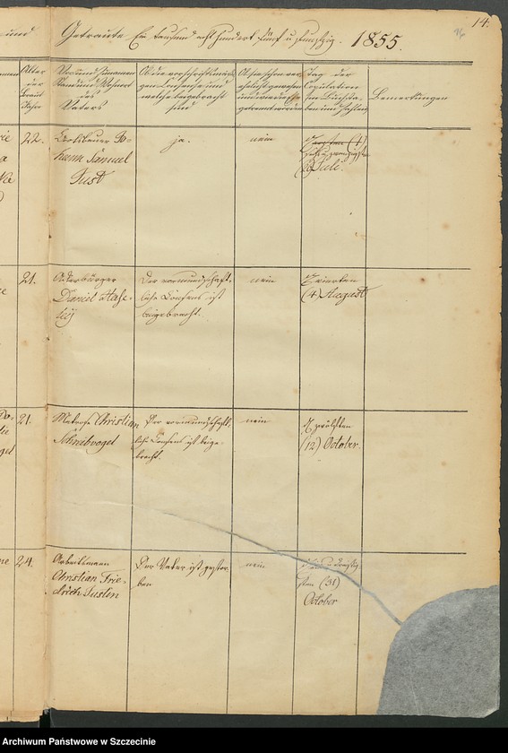 image.from.unit.number "Trau-und Sterbe-Register [von Pölitz (Police, szcz.).]"