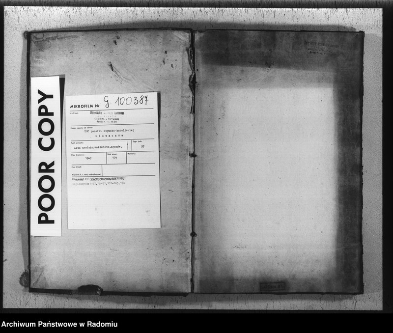 image.from.unit.number "Duplikat urodzonych, zaślubionych i zmarłych w parafii Głowaczew w 1847 roku"