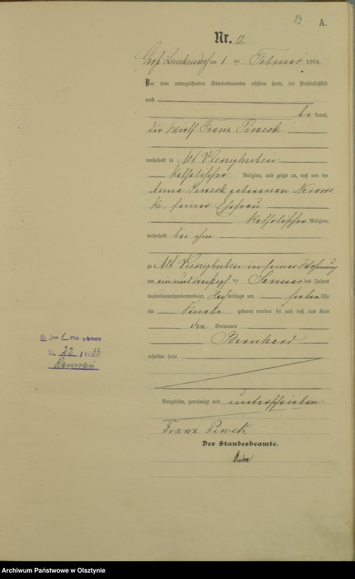 image.from.unit.number "Geburts-Haupt-Register Nr 1 - 105"