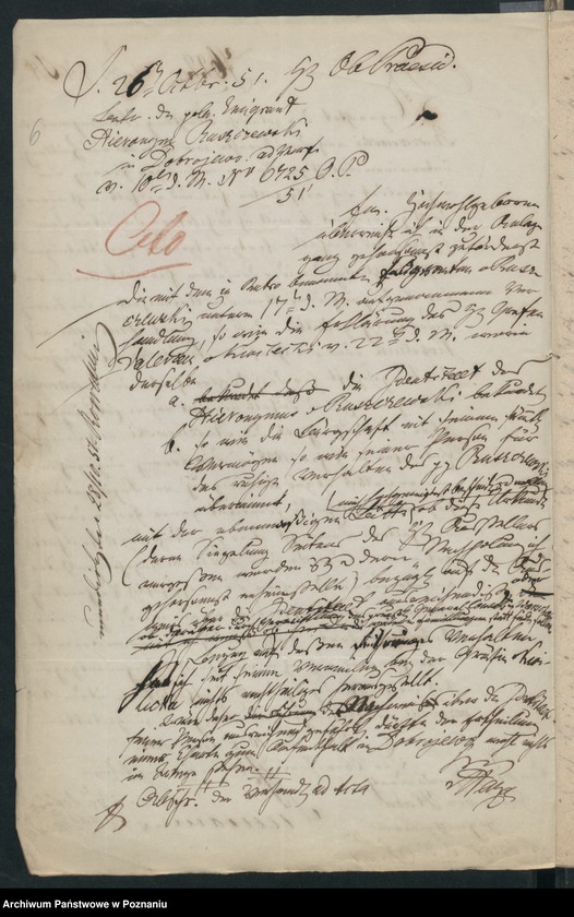 Obraz 11 z jednostki "A. betr. Hieronimus von Ruszczewski alias Zakrzewski"