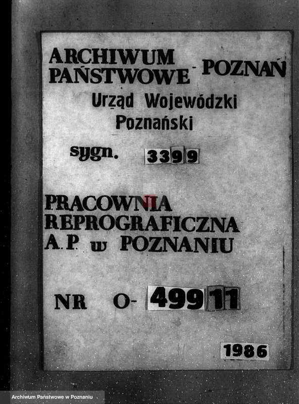 Obraz 1 z jednostki "Sprawa lasów majątku Sacały powiat kolski gmina Koźmin"